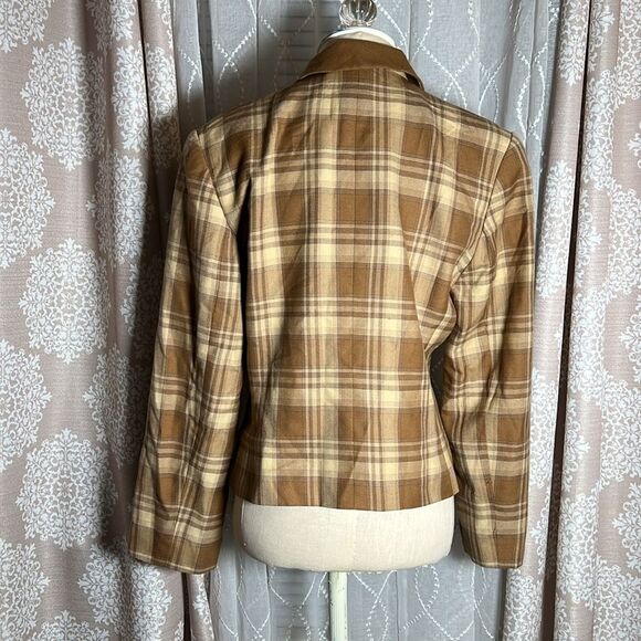 Kasper for A.S.L. Plaid Blazer Jacket | Size 10 | Classic Career Style - Picture 3 of 6